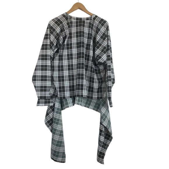 william okpo plaid boat blouse 6 - Picture 2 of 6